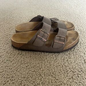 Birkenstock Taupe Double-Strap Sandals